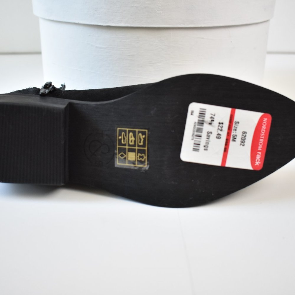 Treasure & Bond Studded Black Suede Ankle Booties - Picture 5 of 5